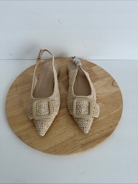 Nicole Miller Malky Sling Back Womens Pointed Closed Toe Slip-On Shoe
